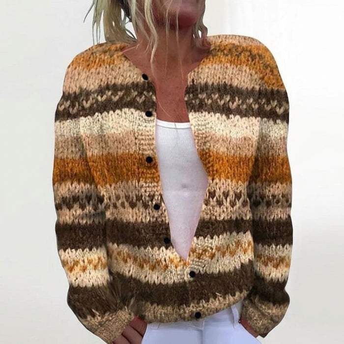 Riitta - Warm Stripe Cardigan