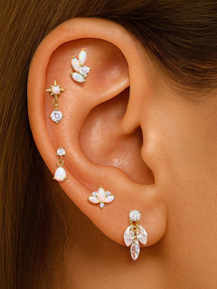 Romina | Gold-Plated Delicate Kateřina Earrings with Movement