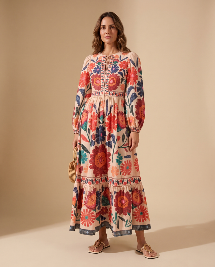 Rosalia | Printed Flow Maxi Dress