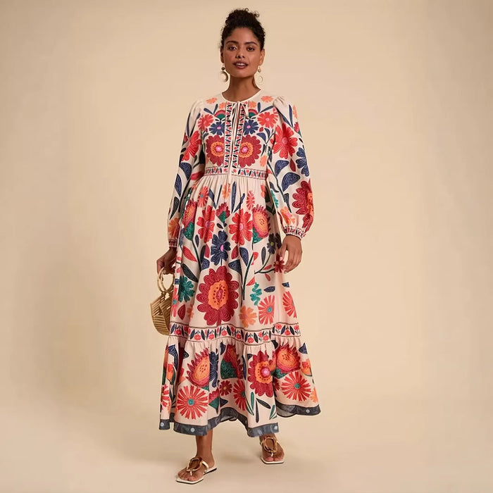 Rosalia | Printed Flow Maxi Dress