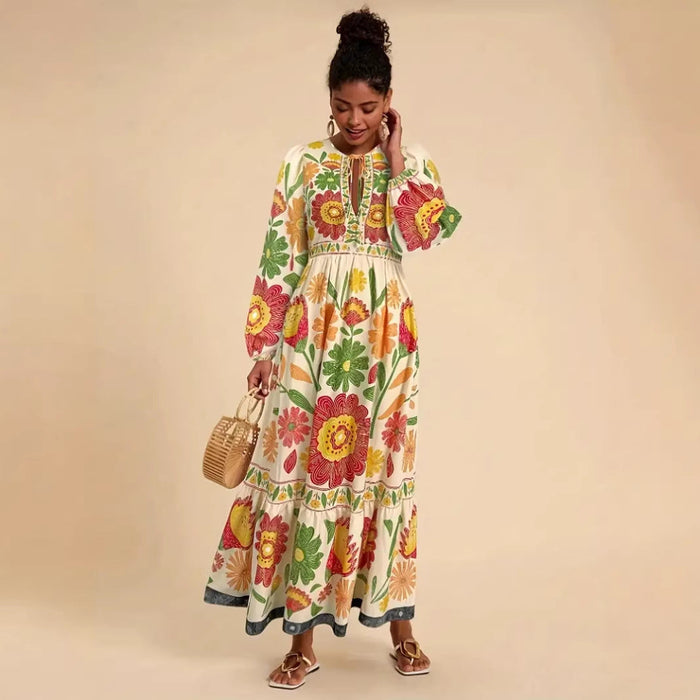 Rosalia | Printed Flow Maxi Dress