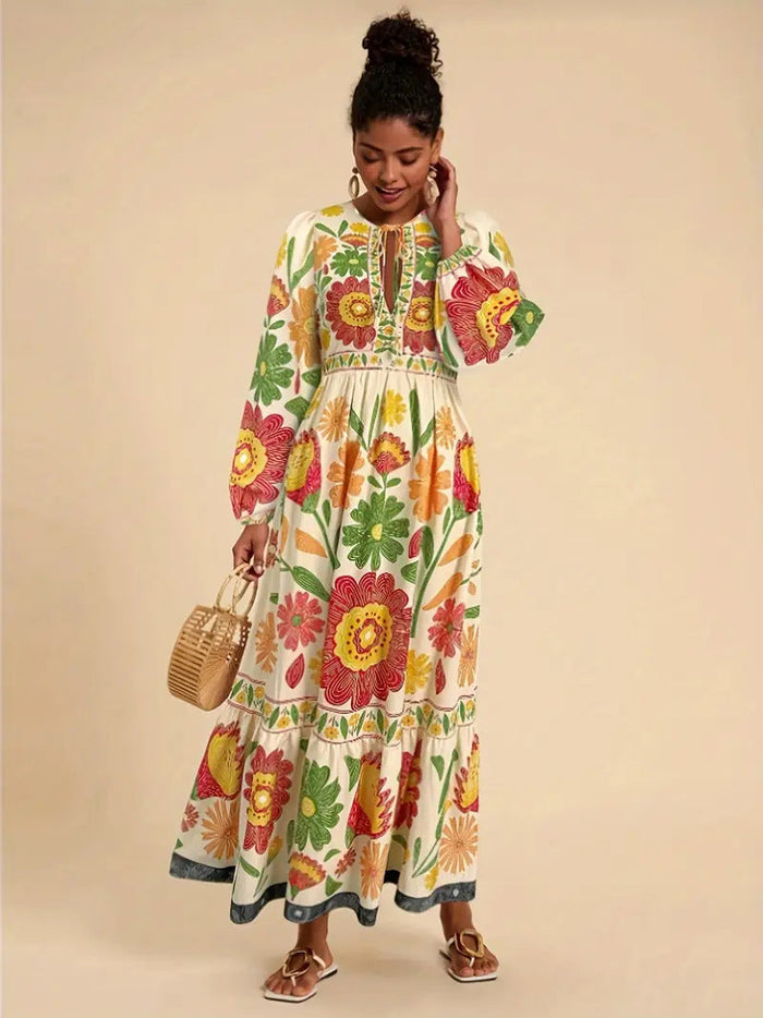 Rosalia | Printed Flow Maxi Dress