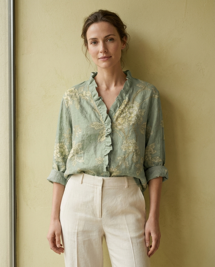 Rosalinde | Linen Elegant Summer Blouse