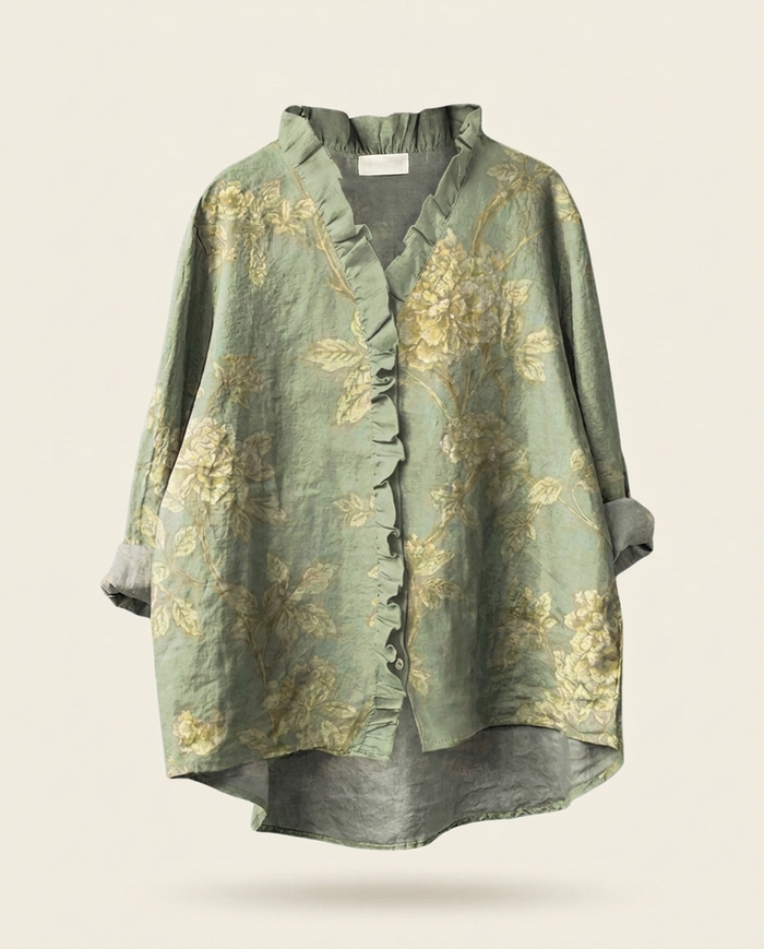 Rosalinde | Linen Elegant Summer Blouse