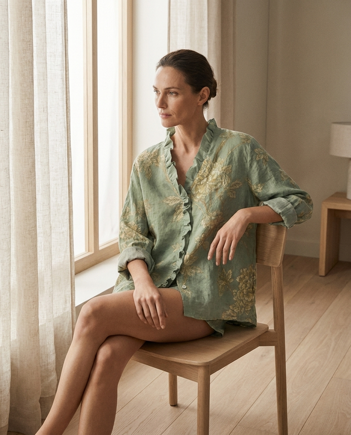 Rosalinde | Linen Elegant Summer Blouse