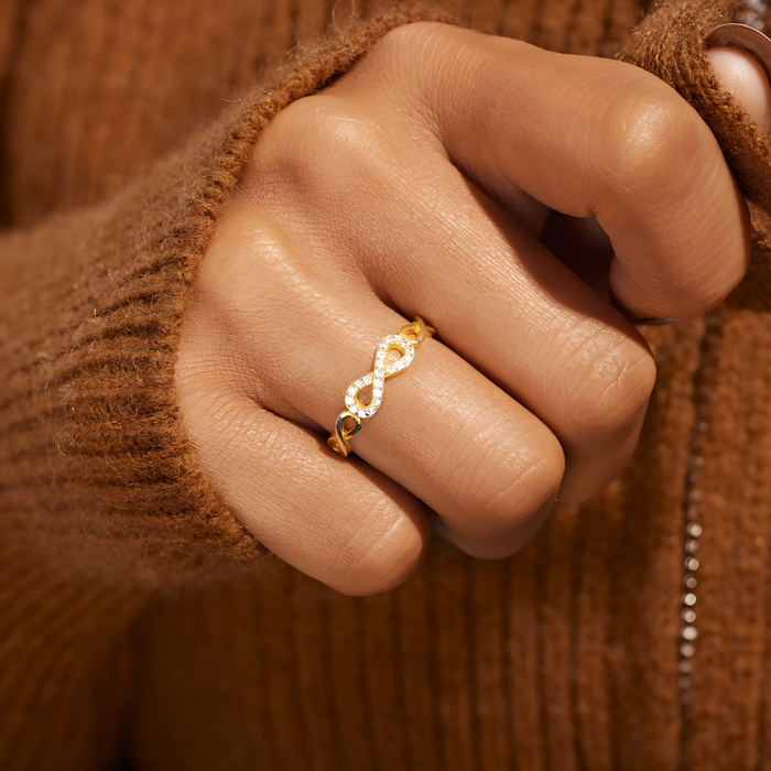 Rosina | Gold-Plated Hope Infinite Ring
