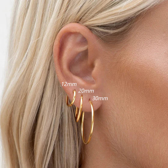 Sabina | Gold-Plated Earrings with Brilliant Structure