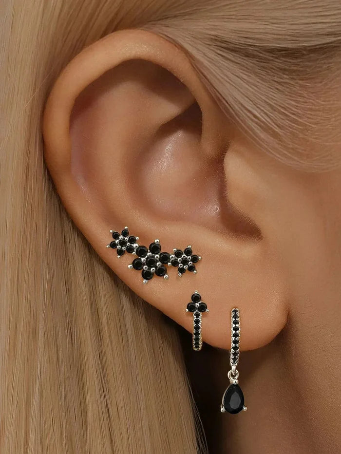 Sabina | Gold-Plated Modern Style Earrings