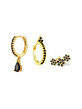 Sabina | Gold-Plated Modern Style Earrings