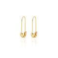 Safety Pin Hoop Earrings