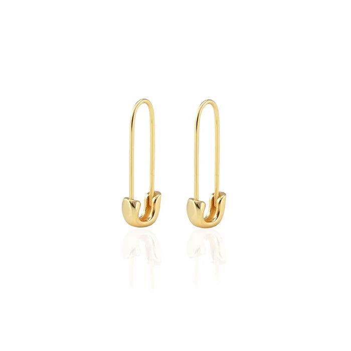 Safety Pin Hoop Earrings