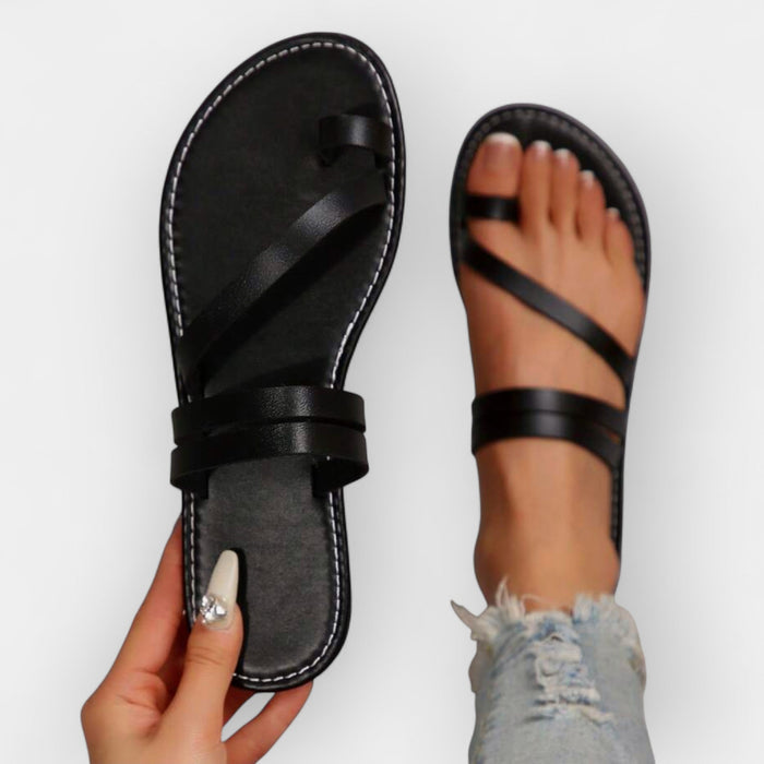 Sandals Flat Braided Strap