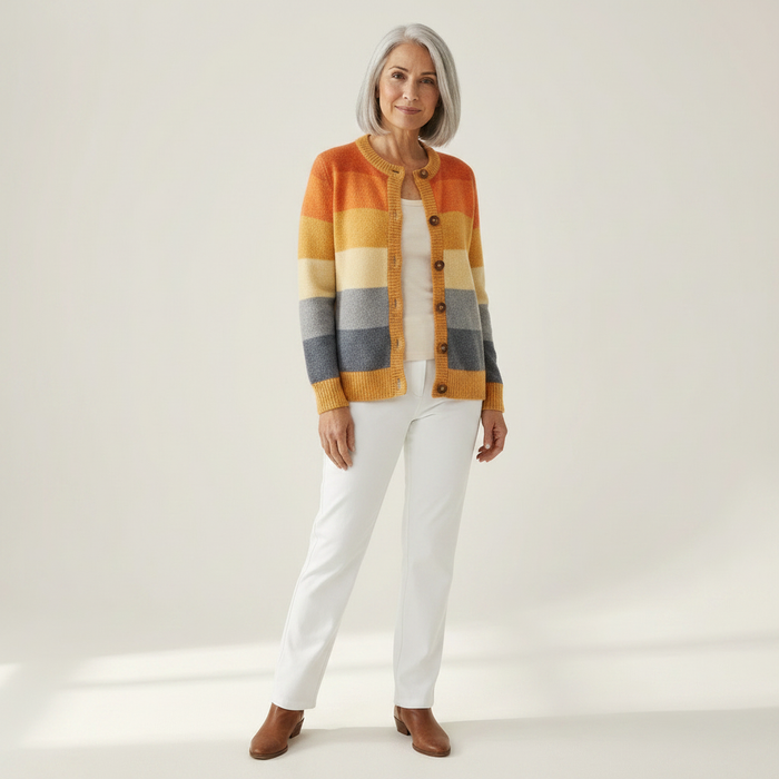 Sanni - Colour Block Cardigan