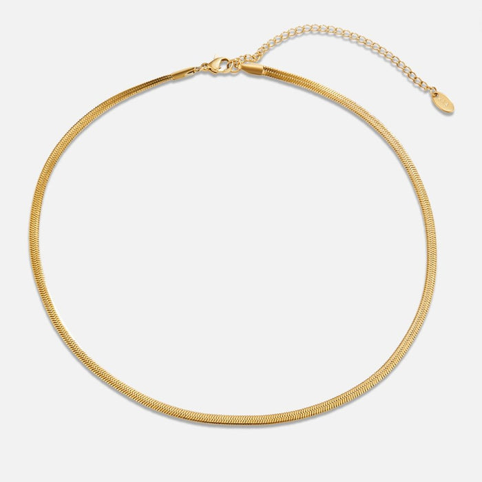 Sara | Gold-Plated Delicate Curved Elisa-marie Necklace