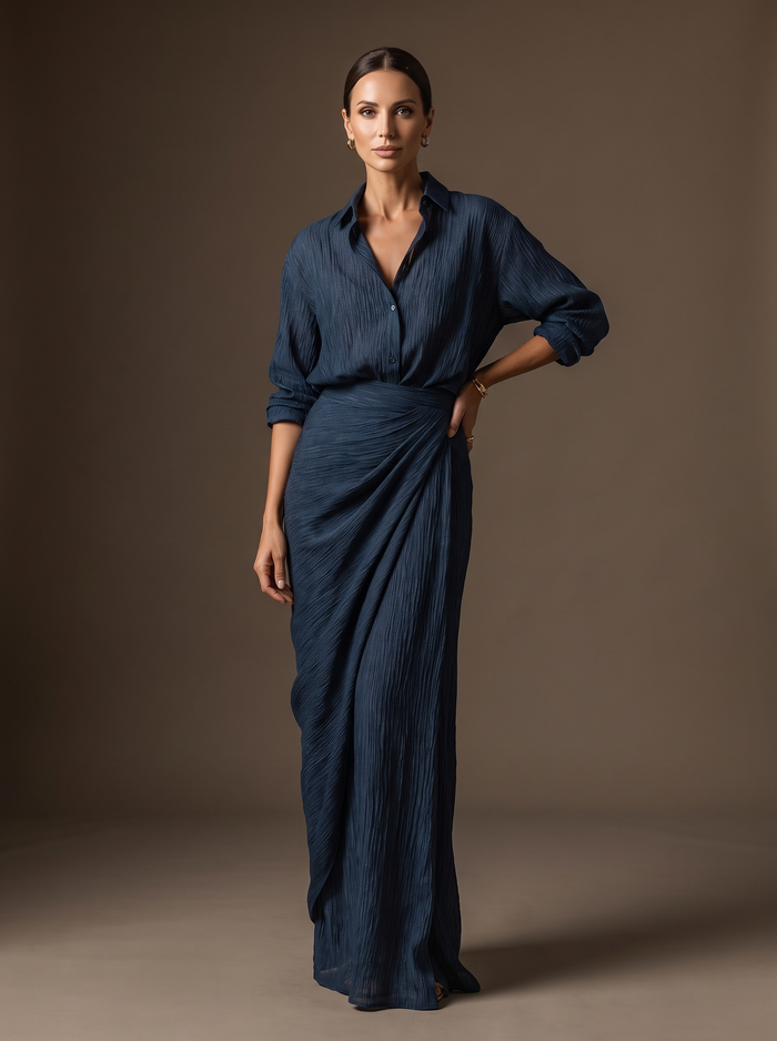 Saray elegant set with maxi skirt — EMMA, gala studio