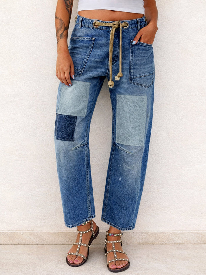 Satu - Patchwork Jeans