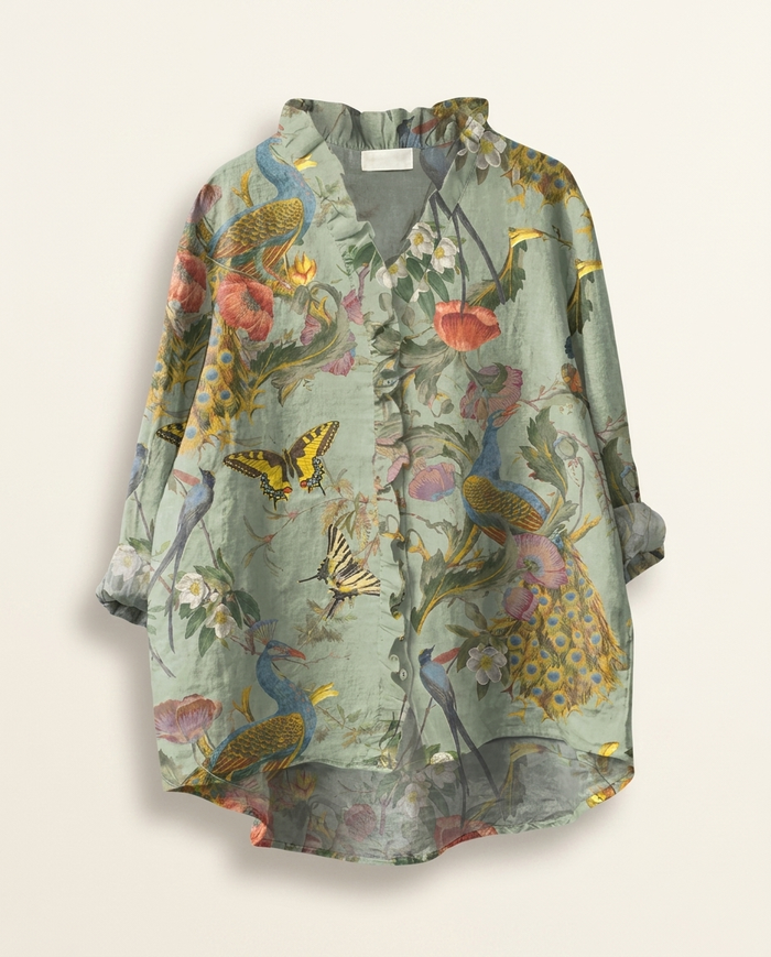 Scarlett | Linen Elegant Summer Blouse