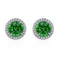 Selina | Emeralds Earrings with Brilliant Edge