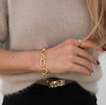 Senja | Gold-Plated Oval Link Bracelet