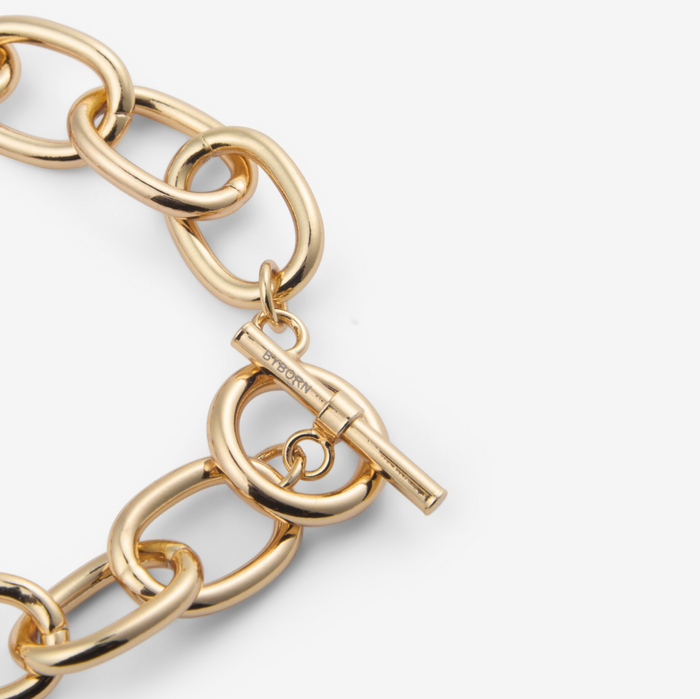 Senja | Gold-Plated Oval Link Bracelet