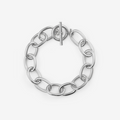 Senja | Silver Oval Link Bracelet