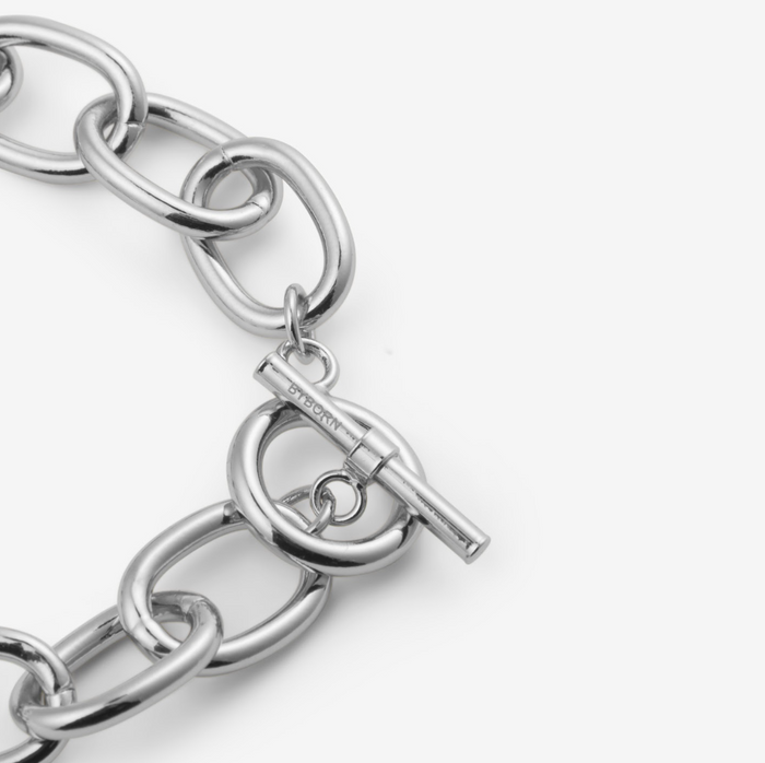 Senja | Silver Oval Link Bracelet