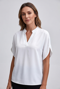 Shirt with Printed Draped