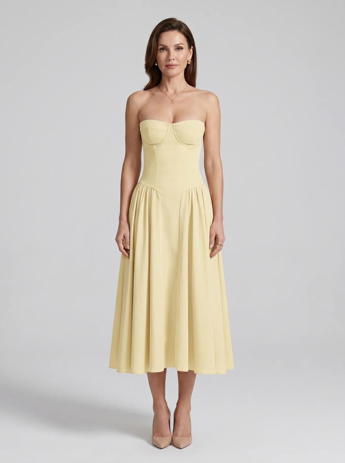 Sigrid | Dress Bustier Sleeveless Long Midi