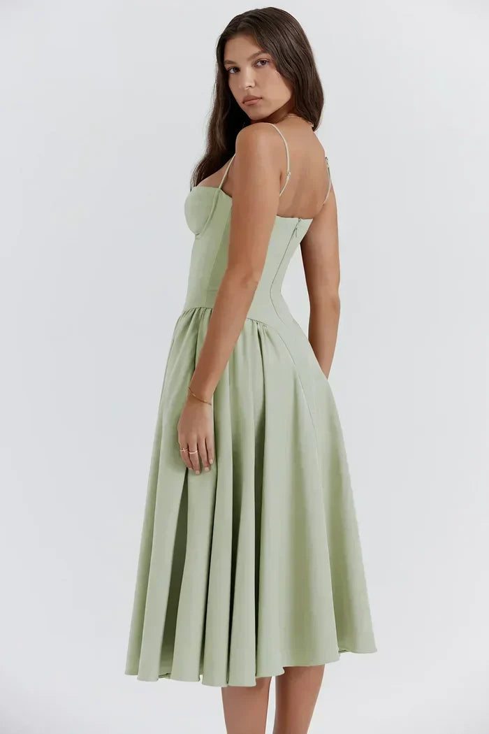 Sigrid | Dress Bustier Sleeveless Long Midi