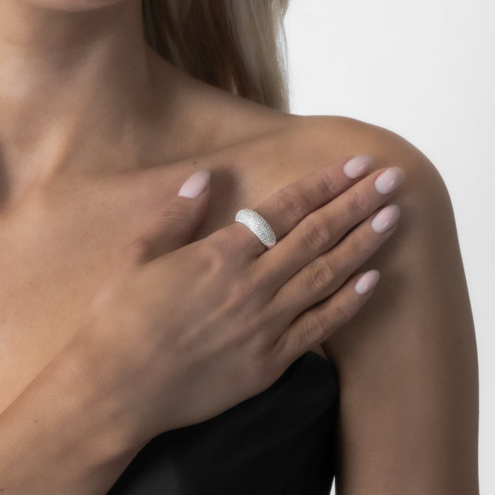 Siiri | Silver Pavé Ring