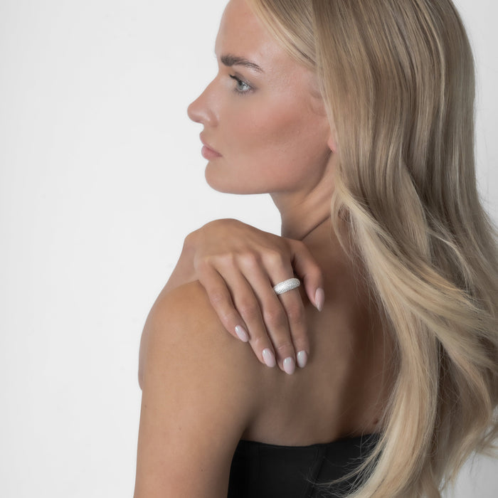 Siiri | Silver Pavé Ring