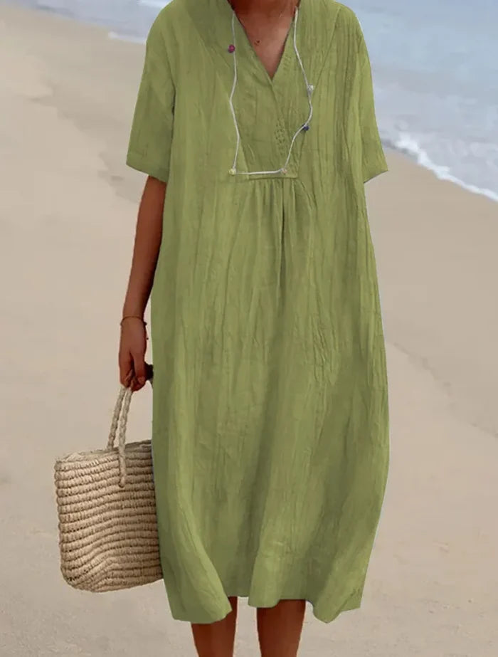 Silvana | Textured Cut Relaxed Maxi Dress