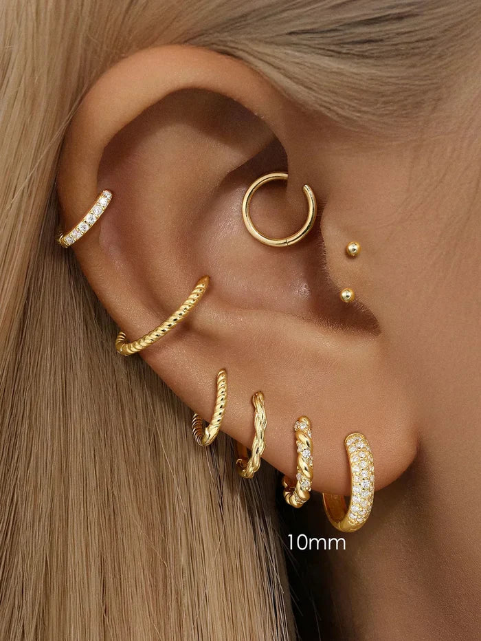 Sina | Gold-Plated Minimalist Elegance Earrings