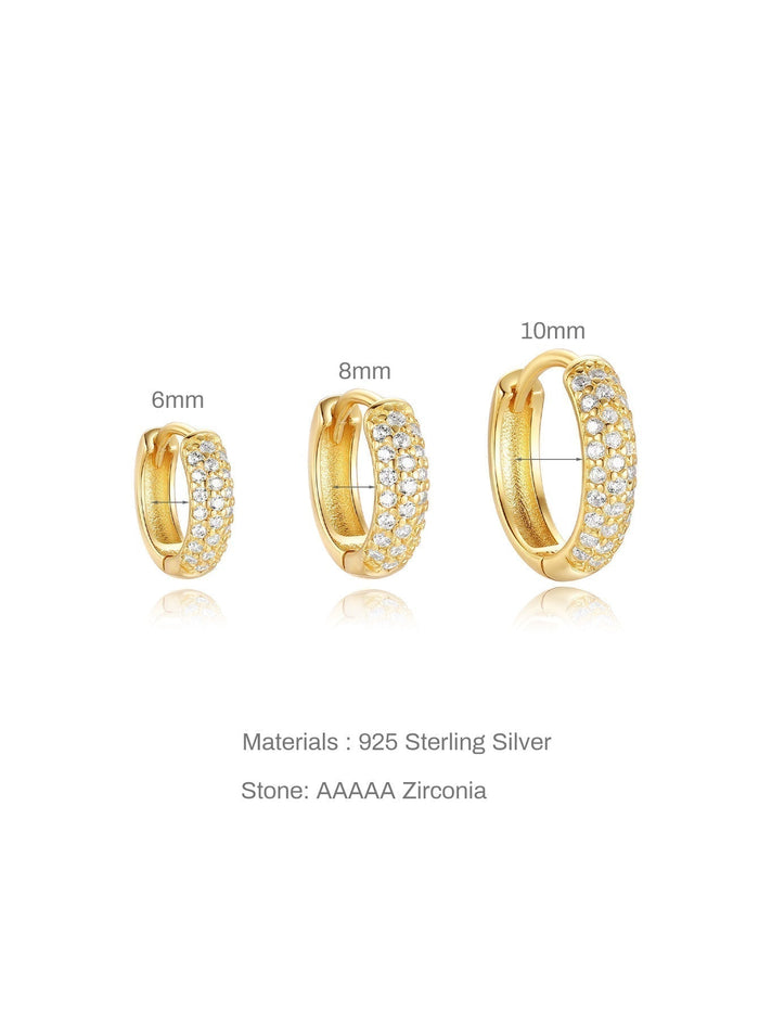 Sina | Gold-Plated Minimalist Elegance Earrings