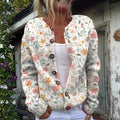 Sirkka - Watercolour Floral Cardigan