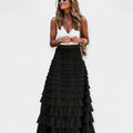 Skirt Boho with Low Red