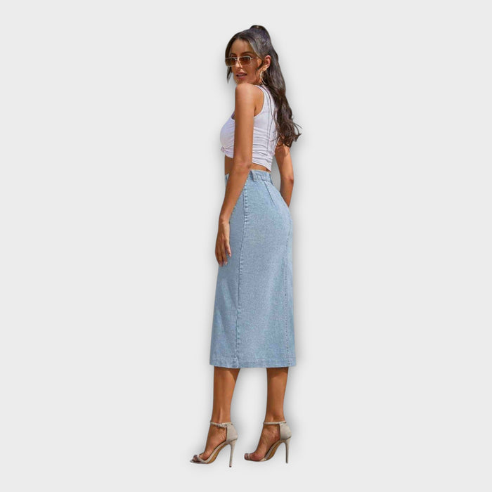 Skirt Maxi Elodie with Button Detail