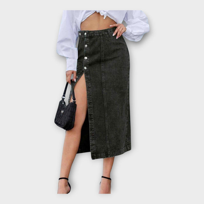 Skirt Maxi Elodie with Button Detail