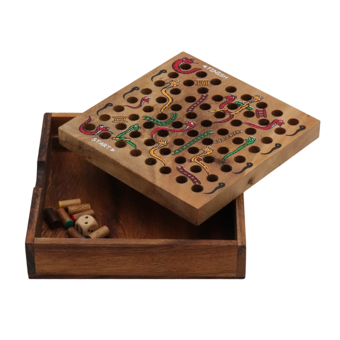 SNAKES & LADDERS | 14 cm | Solid Wood