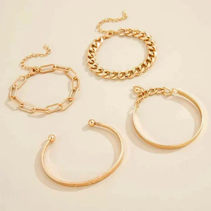 Sofia | Elan Mercer Silver Bracelets Set