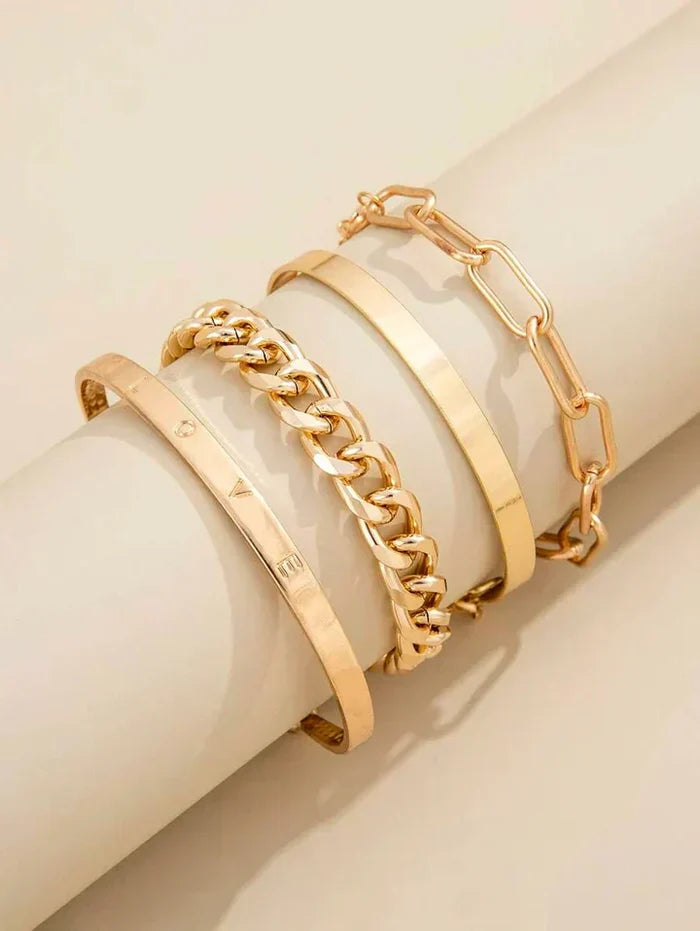 Sofia | Elan Mercer Silver Bracelets Set