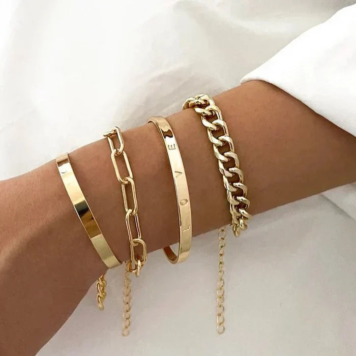 Sofia | Elan Mercer Silver Bracelets Set