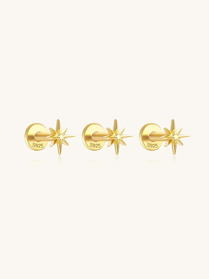 Sofia | Gold-Plated Kateřina Earrings with Delicate Curve