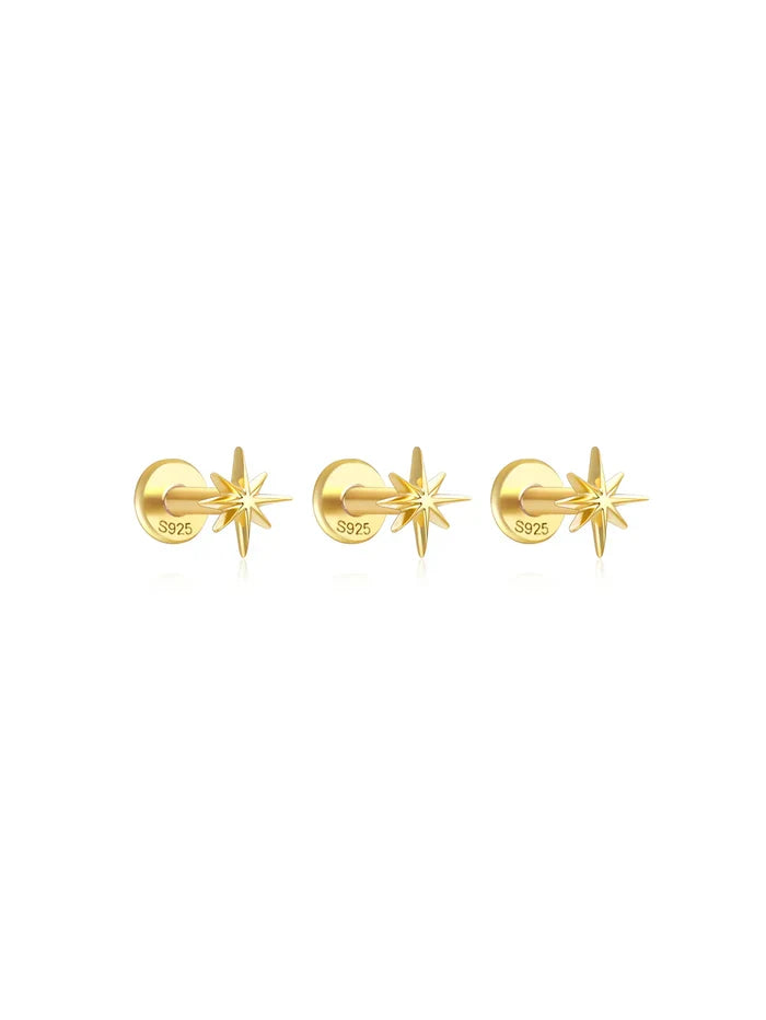 Sofia | Gold-Plated Kateřina Earrings with Delicate Curve