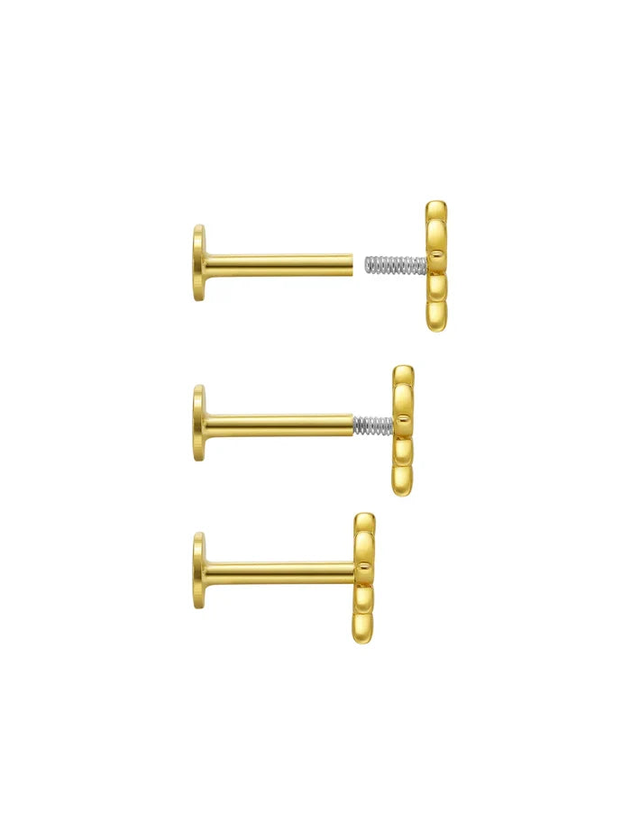 Sofia | Gold-Plated Kateřina Earrings with Delicate Curve
