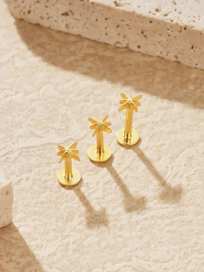 Sofia | Gold-Plated Kateřina Earrings with Delicate Curve