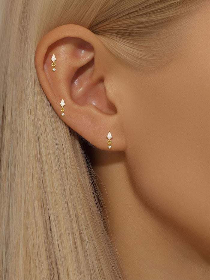 Sofia | Gold-Tone Delicate Hoops with Soft Shine