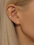 Sofia | Gold-Tone Delicate Hoops with Soft Shine