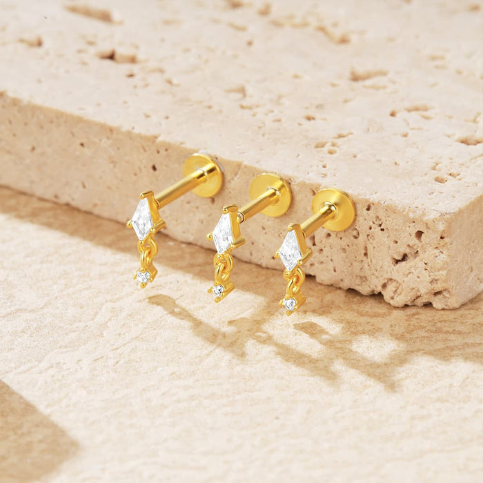 Sofia | Gold-Tone Delicate Hoops with Soft Shine
