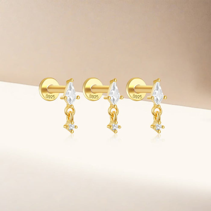 Sofia | Gold-Tone Delicate Hoops with Soft Shine
